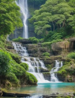 A Tranquil Oasis Amidst Nanchong's Bustle: Discovering the Enchanting Beauty of  Wanzhou Waterfall Park!